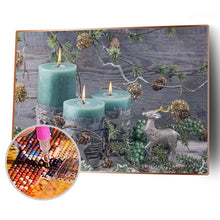 Charger l'image dans la galerie, Bougie - diamant rond complet - 40x30cm