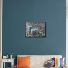 Charger l'image dans la galerie, Bougie - diamant rond complet - 40x30cm