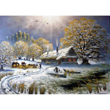 Charger l'image dans la galerie, Snowscape - diamant rond complet - 40x30cm