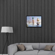 Charger l'image dans la galerie, Pilier en pierre - diamant rond complet - 40x30cm