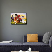 Charger l'image dans la galerie, Fleurs chat - diamant rond complet - 40x30cm