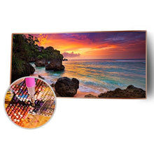 Charger l'image dans la galerie, Paysage de montagne - diamant rond complet - 80x40cm