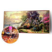 Charger l'image dans la galerie, Paysage de montagne - diamant rond complet - 80x40cm