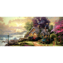 Charger l'image dans la galerie, Paysage de montagne - diamant rond complet - 80x40cm