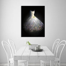 Charger l'image dans la galerie, Robe de mariée - diamant rond complet - 30x40cm