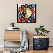 Charger l'image dans la galerie, Arbre abstrait - diamant rond complet - 40x40cm
