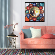 Charger l'image dans la galerie, Arbre abstrait - diamant rond complet - 40x40cm