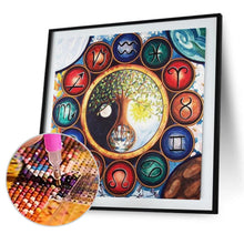 Charger l'image dans la galerie, Arbre abstrait - diamant rond complet - 40x40cm