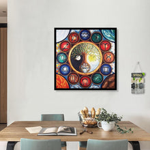 Charger l'image dans la galerie, Arbre abstrait - diamant rond complet - 40x40cm
