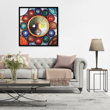 Charger l'image dans la galerie, Arbre abstrait - diamant rond complet - 40x40cm