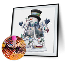 Charger l'image dans la galerie, Bonhomme de neige - diamant rond complet - 40x40cm