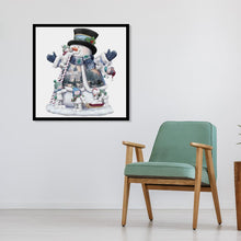 Charger l'image dans la galerie, Bonhomme de neige - diamant rond complet - 40x40cm