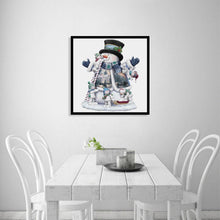 Charger l'image dans la galerie, Bonhomme de neige - diamant rond complet - 40x40cm