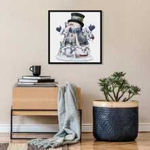 Charger l'image dans la galerie, Bonhomme de neige - diamant rond complet - 40x40cm