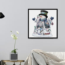 Charger l'image dans la galerie, Bonhomme de neige - diamant rond complet - 40x40cm