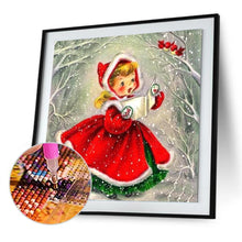 Charger l'image dans la galerie, Petite fille - diamant rond complet - 40x40cm