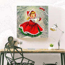 Charger l'image dans la galerie, Petite fille - diamant rond complet - 40x40cm