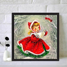 Charger l'image dans la galerie, Petite fille - diamant rond complet - 40x40cm