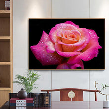 Charger l'image dans la galerie, Fleur - diamant rond complet - 40x30cm