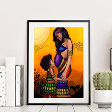 Charger l'image dans la galerie, Mère et fille - diamant rond complet - 30x40cm