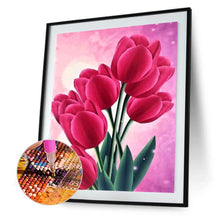 Charger l'image dans la galerie, Fleurs - diamant rond complet - 30x40cm