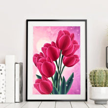 Charger l'image dans la galerie, Fleurs - diamant rond complet - 30x40cm