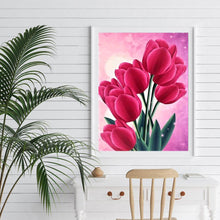 Charger l'image dans la galerie, Fleurs - diamant rond complet - 30x40cm