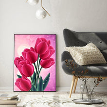 Charger l'image dans la galerie, Fleurs - diamant rond complet - 30x40cm