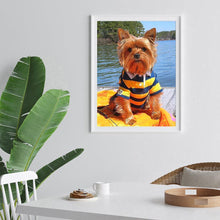 Charger l'image dans la galerie, Chien - diamant rond complet - 30x40cm