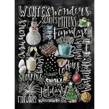 Charger l'image dans la galerie, Tableau noir - diamant rond complet - 30x40cm