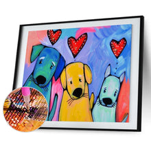 Charger l'image dans la galerie, Chiot - diamant rond complet - 40x30cm