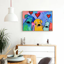 Charger l'image dans la galerie, Chiot - diamant rond complet - 40x30cm