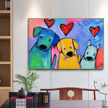 Charger l'image dans la galerie, Chiot - diamant rond complet - 40x30cm