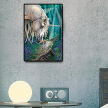 Charger l'image dans la galerie, Cheval et elfe - diamant rond complet - 30x40cm