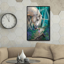 Charger l'image dans la galerie, Cheval et elfe - diamant rond complet - 30x40cm