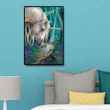 Charger l'image dans la galerie, Cheval et elfe - diamant rond complet - 30x40cm