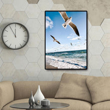 Charger l'image dans la galerie, Mouette volante - diamant rond complet - 30x40cm