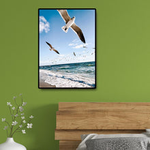 Charger l'image dans la galerie, Mouette volante - diamant rond complet - 30x40cm