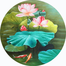 Charger l'image dans la galerie, Lotus - diamant rond complet - 40x40cm