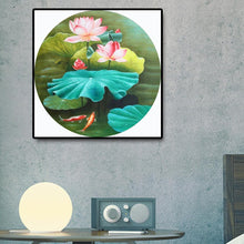 Charger l'image dans la galerie, Lotus - diamant rond complet - 40x40cm