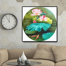 Charger l'image dans la galerie, Lotus - diamant rond complet - 40x40cm