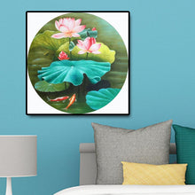 Charger l'image dans la galerie, Lotus - diamant rond complet - 40x40cm