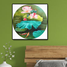 Charger l'image dans la galerie, Lotus - diamant rond complet - 40x40cm