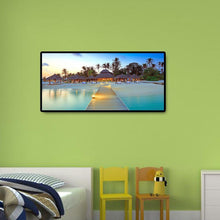 Charger l'image dans la galerie, Villa de plage - diamant rond complet - 80x40cm
