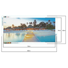Charger l'image dans la galerie, Villa de plage - diamant rond complet - 80x40cm