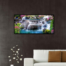 Charger l'image dans la galerie, Paysage de vue de montagne - diamant rond complet - 80x40cm