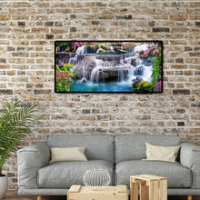 Charger l'image dans la galerie, Paysage de vue de montagne - diamant rond complet - 80x40cm