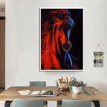 Charger l'image dans la galerie, Cheval pour - diamant rond complet - 40x50cm