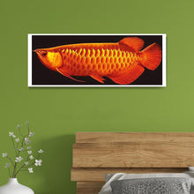 Charger l'image dans la galerie, Poisson - diamant rond complet - 110x45cm