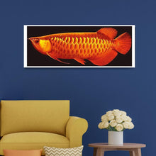 Charger l'image dans la galerie, Poisson - diamant rond complet - 110x45cm
